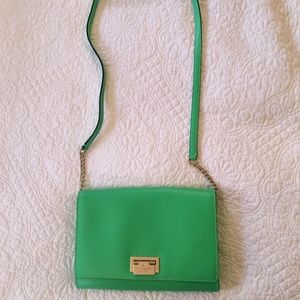 Kate Spate Fiona crossbody bag in budgreen NWT